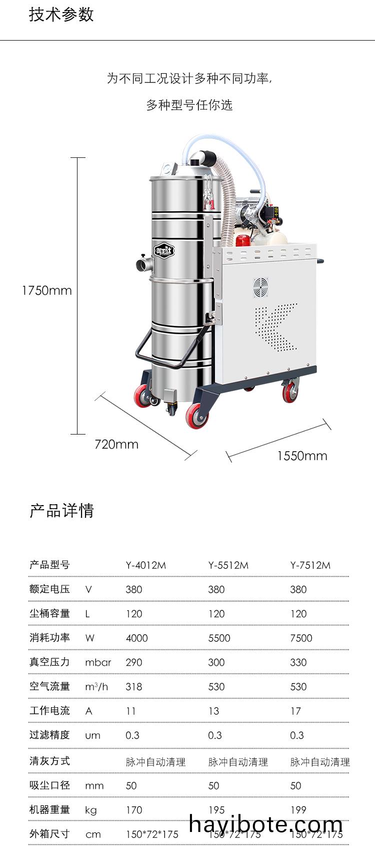 禦衞(wei)仕衇(mai)衝反(fan)吹(chui)工業(ye)吸塵器Y-4012M